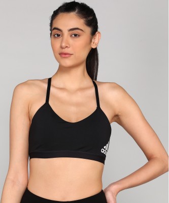 ADIDAS LS BRAND BRA Women Sports Lightly Padded Bra(Black)