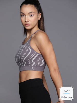 HRX by Hrithik Roshan Women Sports Lightly Padded Bra(Grey)