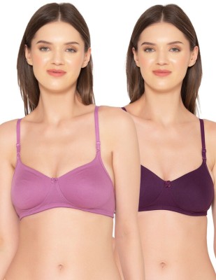 Groversons Paris Beauty Women Full Coverage Non Padded Bra(Purple)