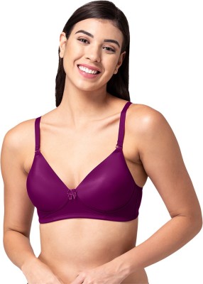 TWEENS Women T-Shirt Lightly Padded Bra(Purple)