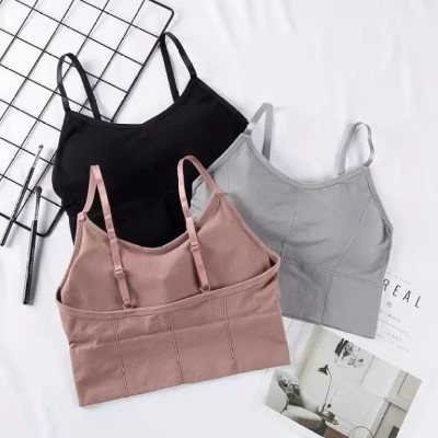 sashu t-shirt full coverage padded bra Women Bralette Lightly Padded Bra(Pink, Black, Grey)