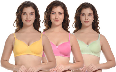 Narsingha Dreams Women Full Coverage Lightly Padded Bra(Multicolor)