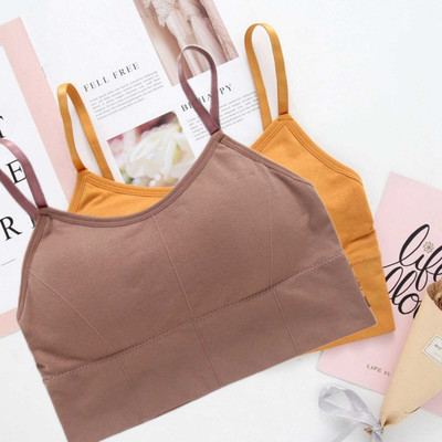 Crusila Unique Desing Women Sports Lightly Padded Bra(Pink, Yellow)