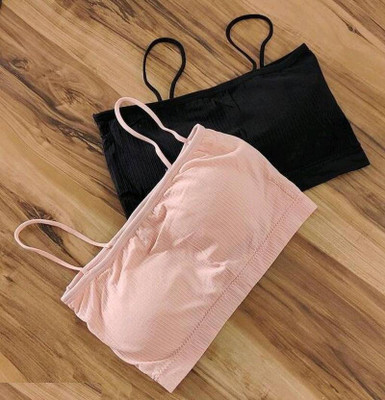 KNUSPER Special Women Everyday Lightly Padded Bra(Pink, Black)