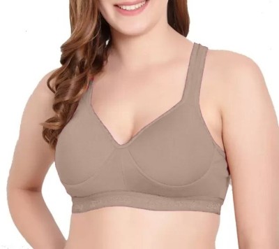 Evamly Women Sports Lightly Padded Bra(Brown)