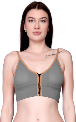 Flenzy Women Full Coverage Lightly Padded Bra(Grey)