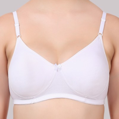 DAMRO INTERNATIONAL Women’s Comfort Fit Non-Padded Bra All-Day Comfort: Discover Your Perfect Bra Women Full Coverage Non Padded Bra(White)