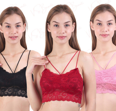 VS Beauti VS Beauti Dream Fit Women's Seamless Strap Padded Bra Women Full Coverage Lightly Padded Bra(Pink)