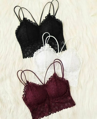 VS Beauti 527 NET BRA Women Bralette Lightly Padded Bra(Black, Maroon, White)