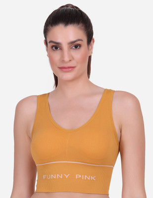 AMOUR SECRET Women Sports Lightly Padded Bra(Yellow)