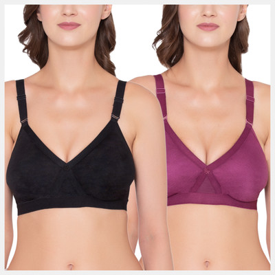 SOUMINIE Souminie Seamless Non Padded Cross-fit Minimiser T-Shirt Bra Women Minimizer Non Padded Bra(Multicolor)