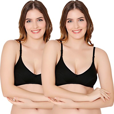 BodyCare Women Everyday Non Padded Bra(Black)