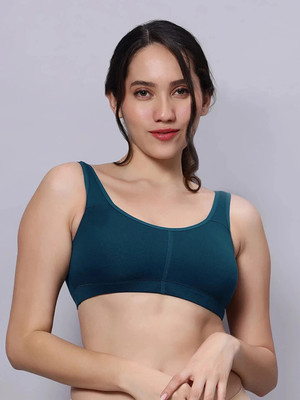 SHRIDHI ENTERPRISES PF_BRA_123 Women Sports Lightly Padded Bra(Dark Blue)