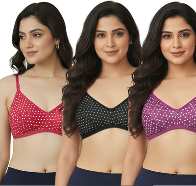 Aimly Women Everyday Non Padded Bra(Multicolor)