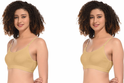 Bodymist Bra Women Sports Non Padded Bra(Black)