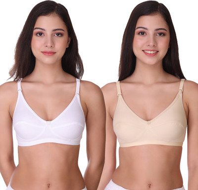 POOJA RAGENEE Women Full Coverage Non Padded Bra(White)