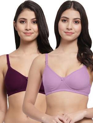Docare Women T-Shirt Lightly Padded Bra(Purple, Purple)