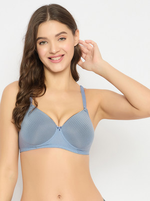 Clovia Women T-Shirt Lightly Padded Bra(Blue)
