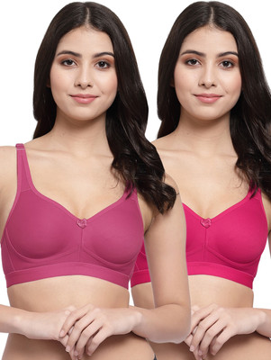 COLLEGE GIRL FullOn CG1215 T Shirt Plus Size Women Minimizer Lightly Padded Bra(Pink, Pink)