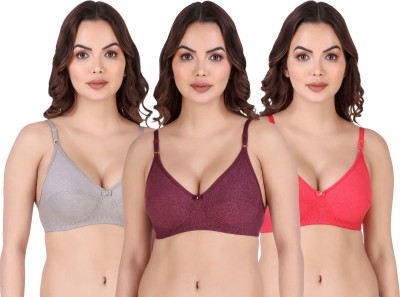 Yana Women Full Coverage Non Padded Bra(Multicolor)