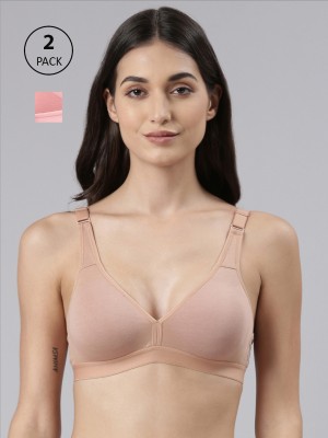 Dollar Missy Wire-Free Basic Support Everyday Women Everyday Non Padded Bra(Beige, Pink)