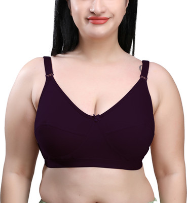 SKDREAMS Women Full Coverage Non Padded Bra(Purple)