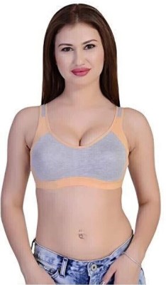 SUPRMODL PATHAK SPORTS BRA GOLDEN Women Sports Non Padded Bra(Gold)