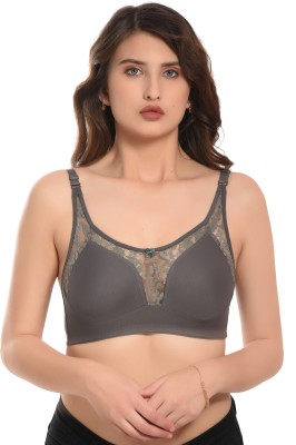 elina Women T-Shirt Non Padded Bra(Grey)