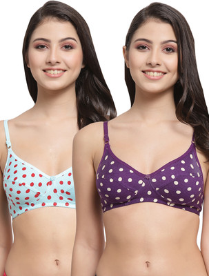 Docare YummyMino Women Everyday Non Padded Bra(Purple, Blue)