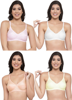 Shyam Sons FLAIR Colors Women Everyday Non Padded Bra(Pink, White, Yellow, Orange)