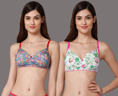 aamarsh B_Riopd Bra Women Minimizer Lightly Padded Bra(Red, Pink)