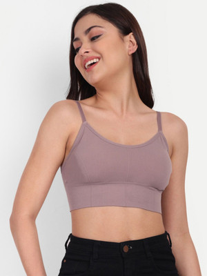 MAHEK CREATIVE Women Sports Lightly Padded Bra(White, Beige, Brown)