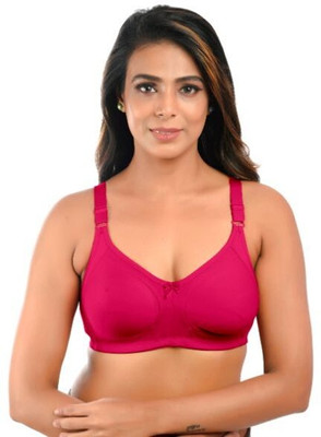 Missvalentine Missvalentine women's nonpadded fullcoverage minimiser bra pack of 1 Women Minimizer Non Padded Bra(Purple)