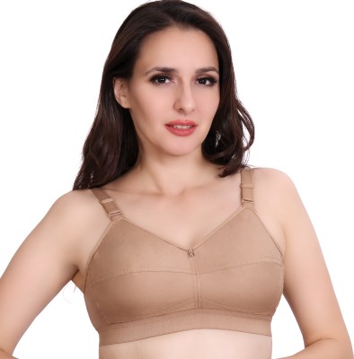 Trylo Women Full Coverage Non Padded Bra(Brown)