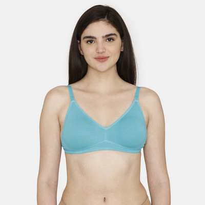 ZIVAME Women Full Coverage Non Padded Bra(Blue)