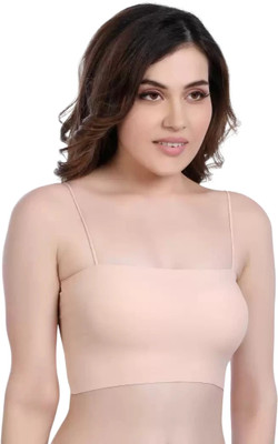 Peralent Peralent Women Tube Bra Women Bandeau/Tube Lightly Padded Bra(Beige)