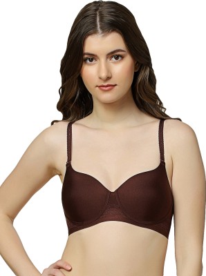 Triumph Silhouette T-Shirt Bra P Women T-Shirt Lightly Padded Bra(Brown)