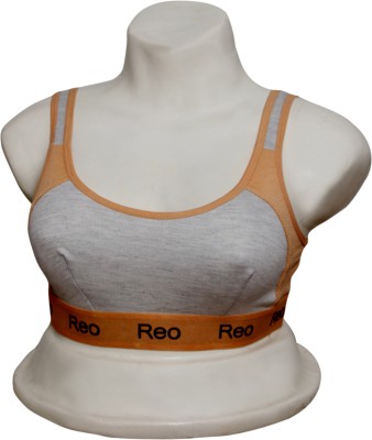 riba fashion women yellow sports bra-03 Women Sports Non Padded Bra(Yellow)