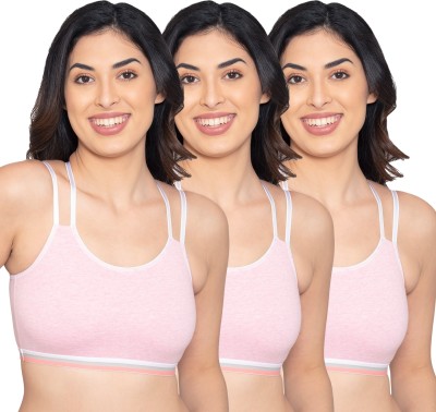 kalyani Candy Full Coverage Criss-Cross Back Teenager Bra Women Training/Beginners Non Padded Bra(Pink)