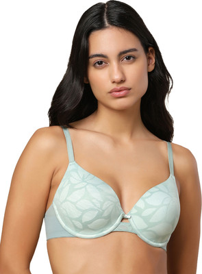 Triumph Blossom Spotlight WP Women T-Shirt Lightly Padded Bra(Green)