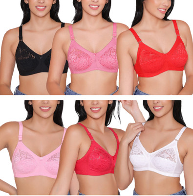 INKURV THEA Women Full Coverage Non Padded Bra(Multicolor)