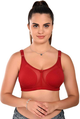 RAHA S.G Lingerie bra for women & girls Women Minimizer Non Padded Bra(Red)
