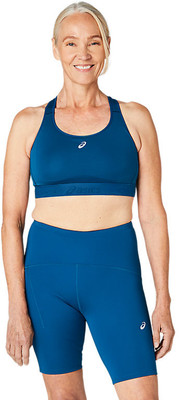 Asics ROAD COMPRESSION BRA Women Sports Heavily Padded Bra(Blue)
