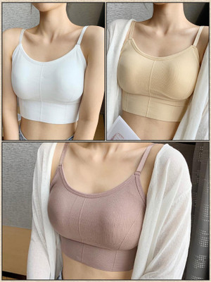 FASHOKART Women Everyday Lightly Padded Bra(White, Beige, Brown)