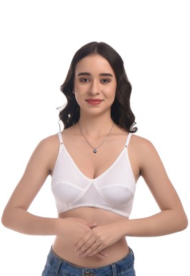 elina Women T-Shirt Non Padded Bra(White)