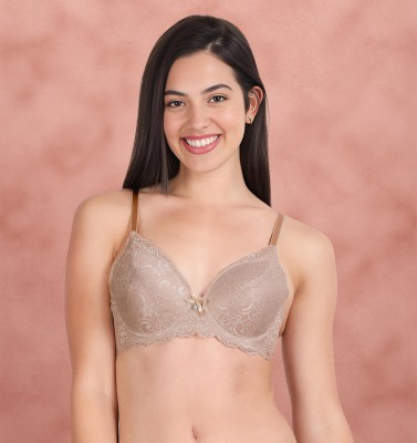 Susie Women Full Coverage Lightly Padded Bra(Beige)