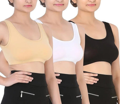 Xyra FREE SIZE Women Sports Non Padded Bra(Multicolor)