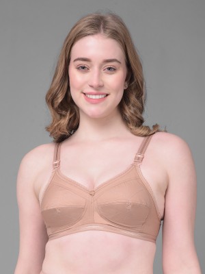 Dollar Missy Pack of 1 Cotton Wire-Free Full Coverage Everyday Support Women Everyday Non Padded Bra(Beige)