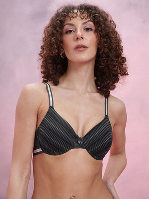 Dressberry Women Bralette Lightly Padded Bra(Black)