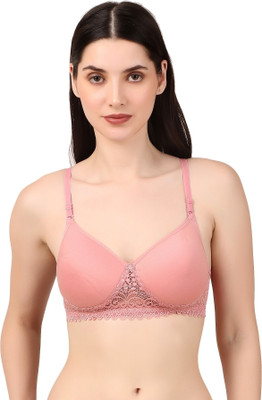 Velvawear Women Bralette Lightly Padded Bra(Green, Blue, Pink)